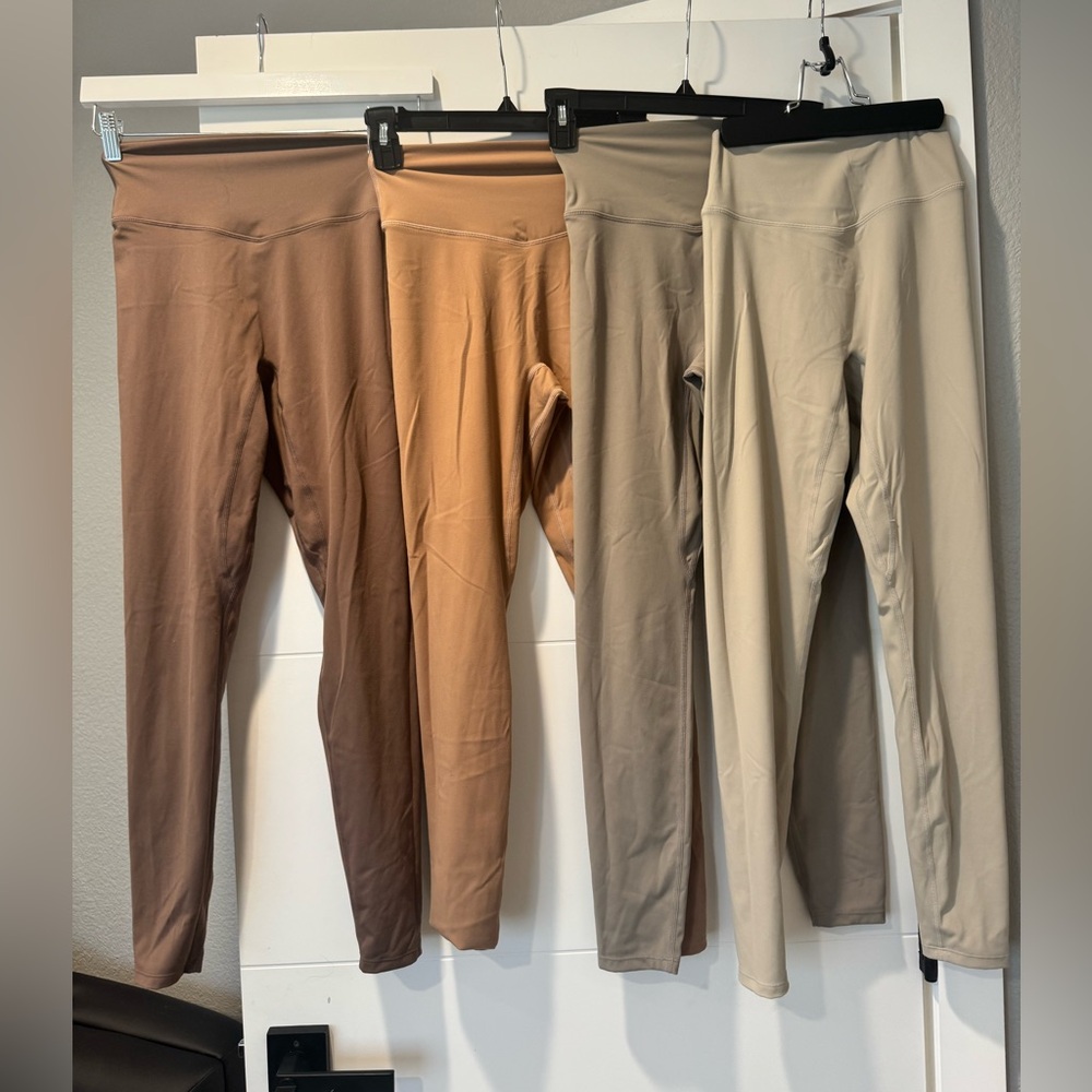 Set of Four Neutral Tone Leggings